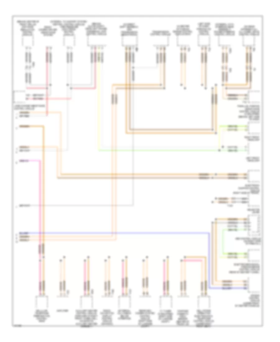 Computer Data Lines Wiring Diagram 2 of 2 for Volkswagen CC Lux 2013