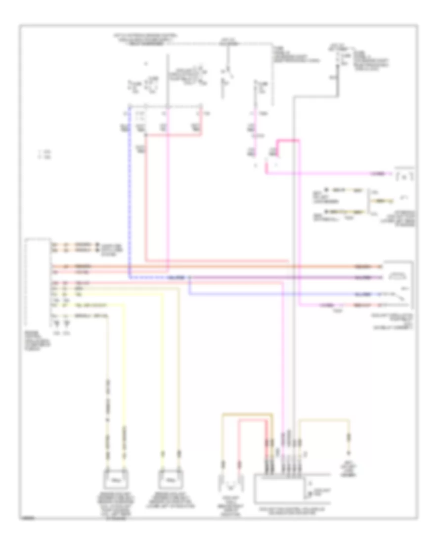 Cooling Fan Wiring Diagram for Volkswagen CC Lux 2013