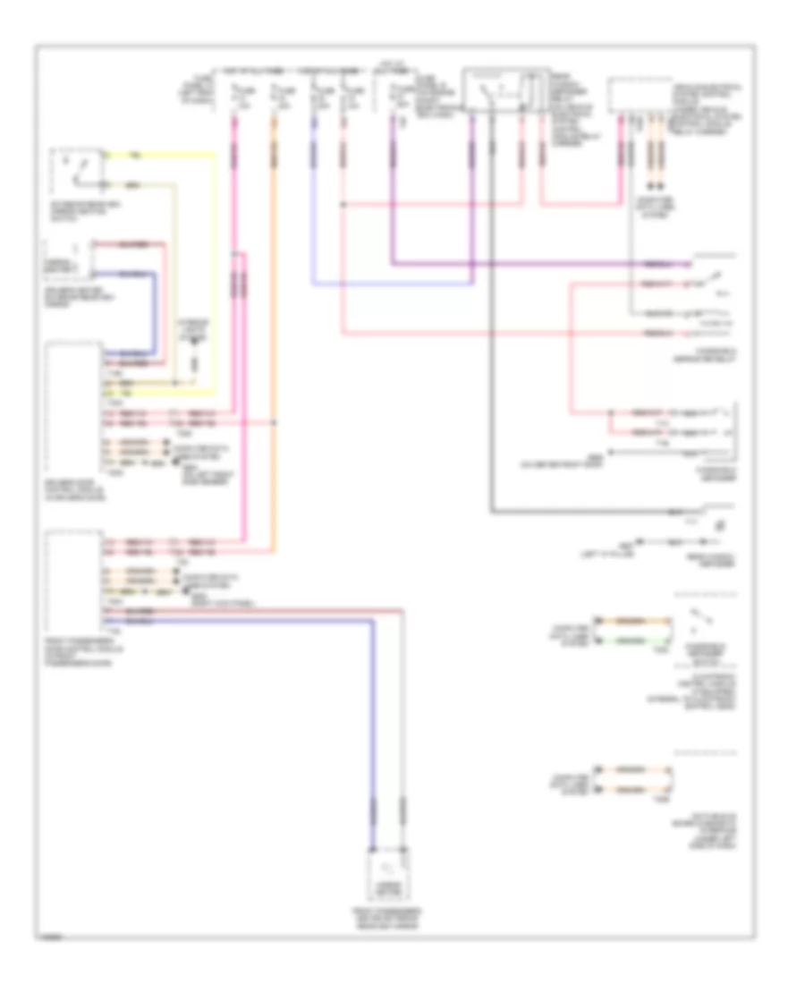 Defoggers Wiring Diagram for Volkswagen CC Lux 2013