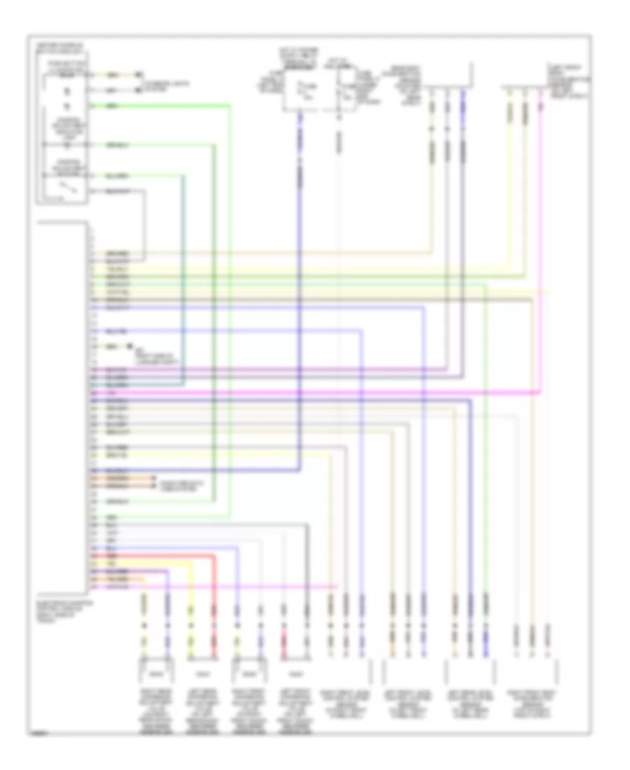 Electronic Suspension Wiring Diagram for Volkswagen CC Lux 2013