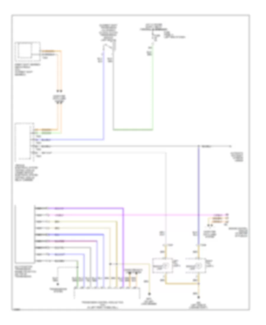 Backup Lamps Wiring Diagram for Volkswagen CC Lux 2013