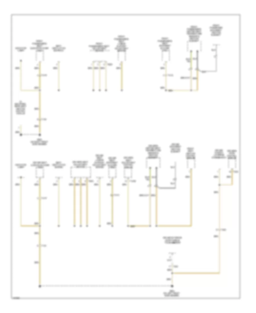 Ground Distribution Wiring Diagram 3 of 5 for Volkswagen CC Lux 2013