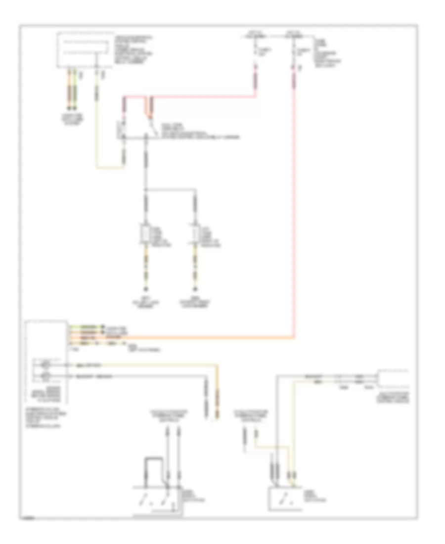 Horn Wiring Diagram for Volkswagen CC Lux 2013