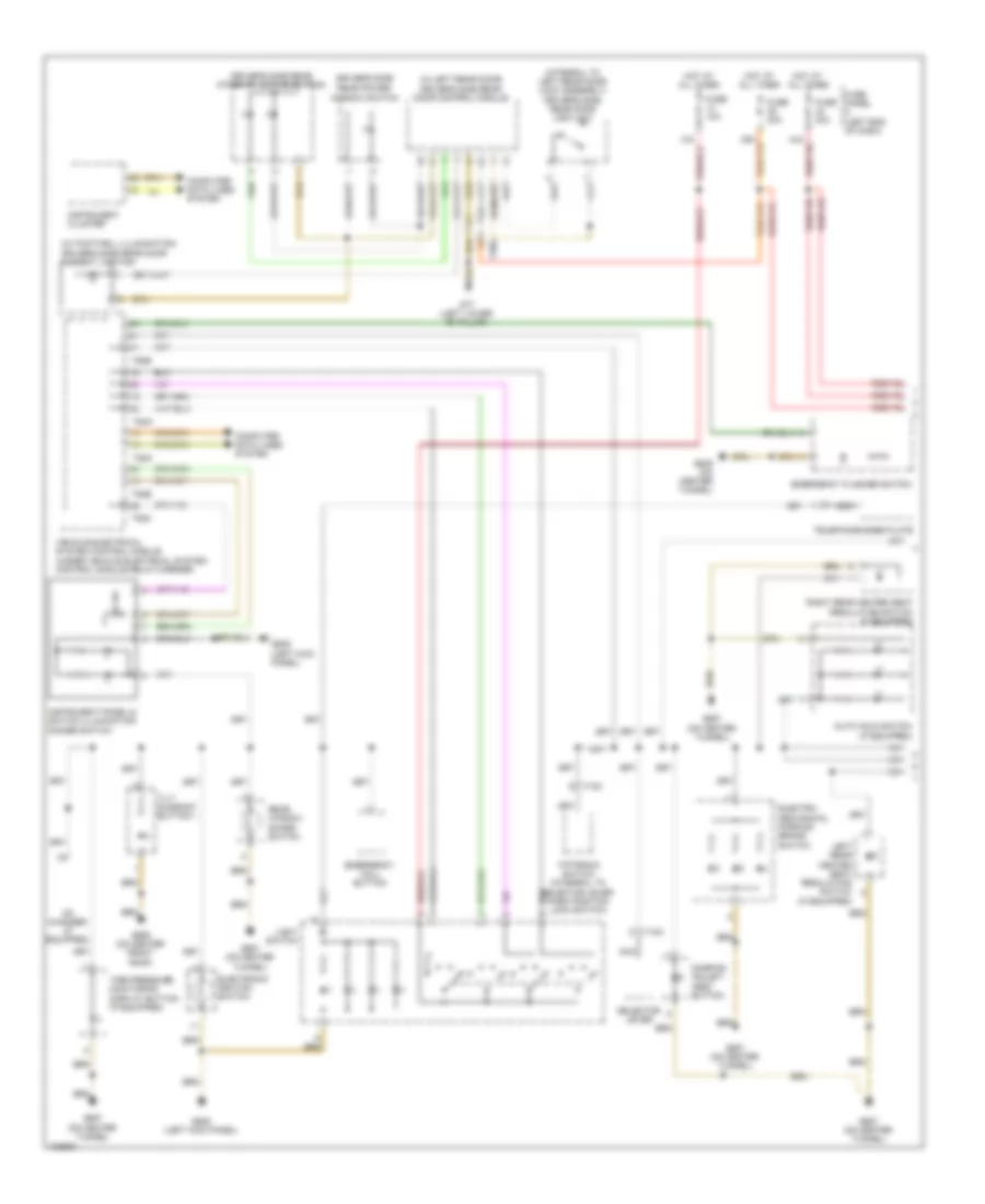 Instrument Illumination Wiring Diagram 1 of 2 for Volkswagen CC Lux 2013