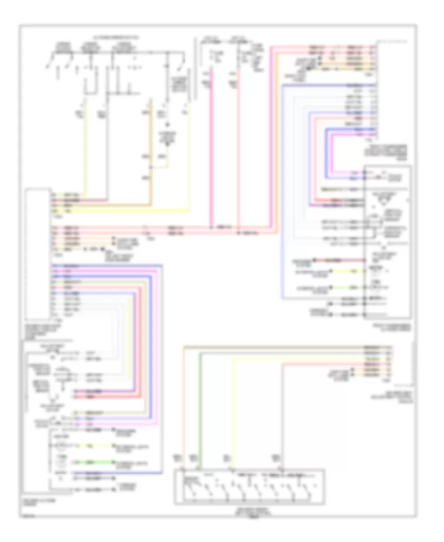 Memory Mirrors Wiring Diagram for Volkswagen CC Lux 2013