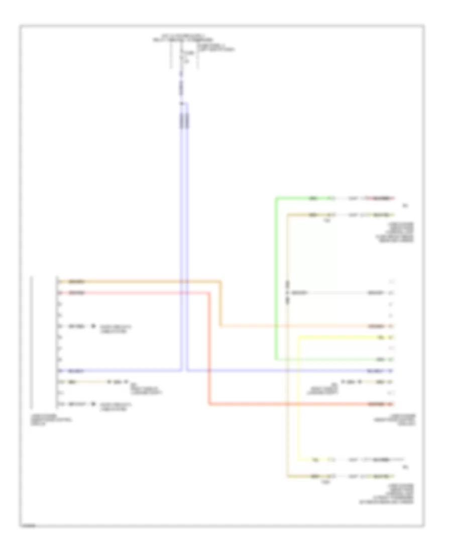 Lane Change Assistance Wiring Diagram for Volkswagen CC Lux 2013