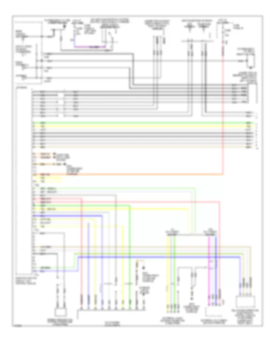 Navigation Wiring Diagram with Amplifier 1 of 2 for Volkswagen CC Lux 2013