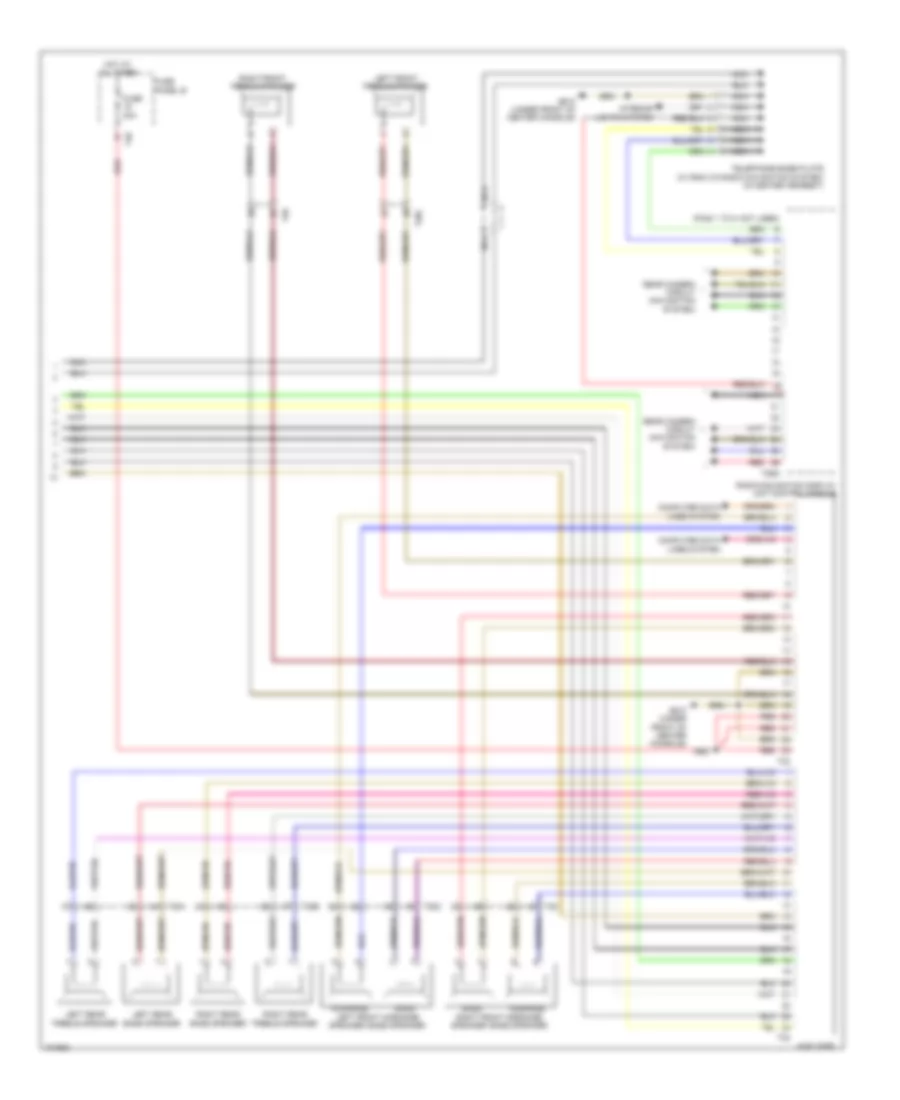 Navigation Wiring Diagram with Amplifier 2 of 2 for Volkswagen CC Lux 2013