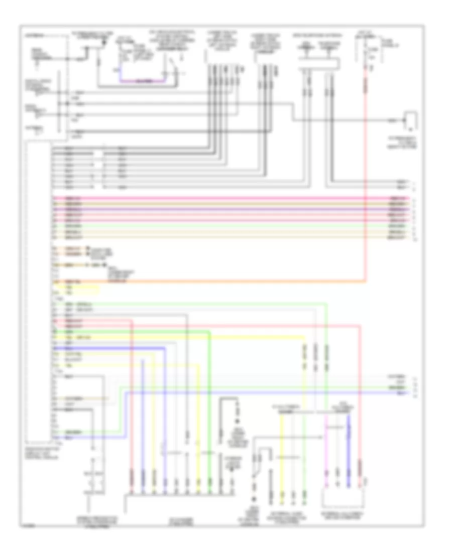 Navigation Wiring Diagram without Amplifier 1 of 2 for Volkswagen CC Lux 2013