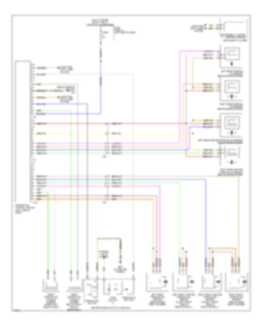 Parking Assistant Wiring Diagram without Parallel Parking for Volkswagen CC Lux 2013