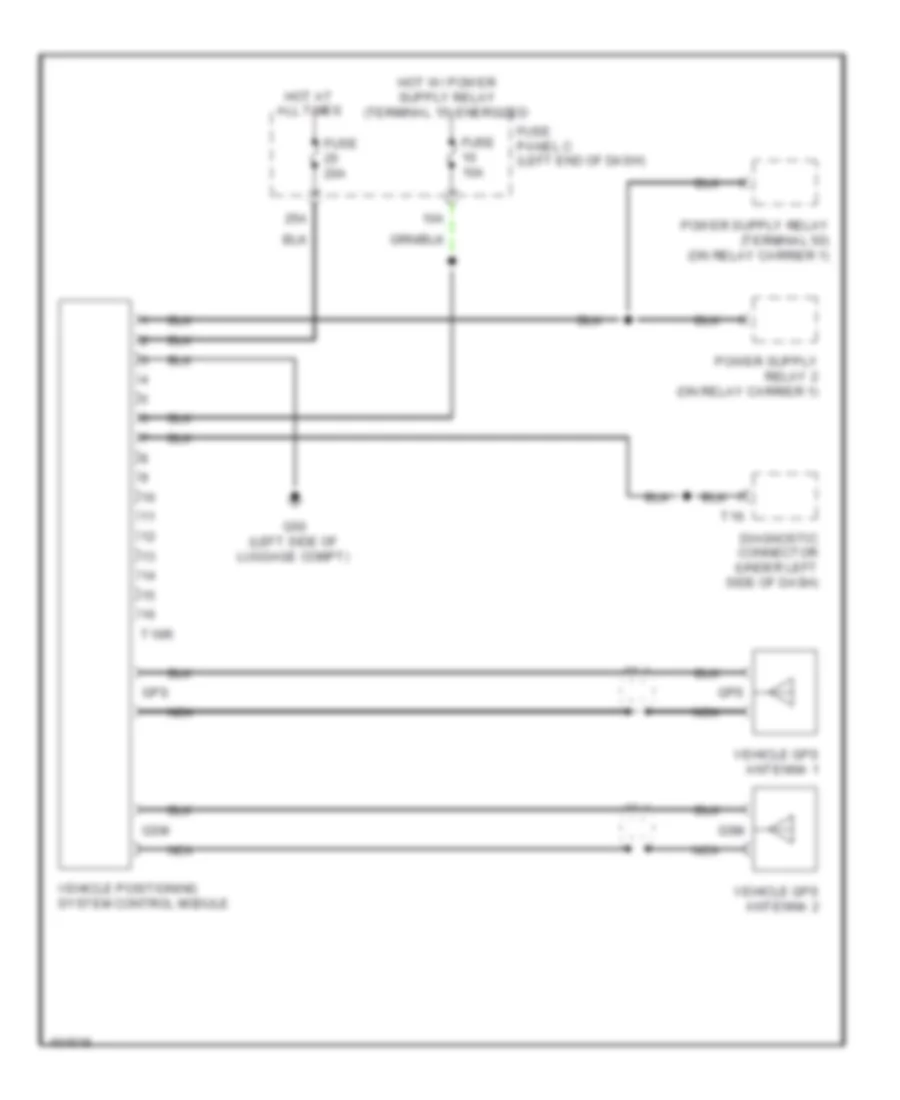 Vehicle Positioning System Control Module Wiring Diagram for Volkswagen CC Lux 2013