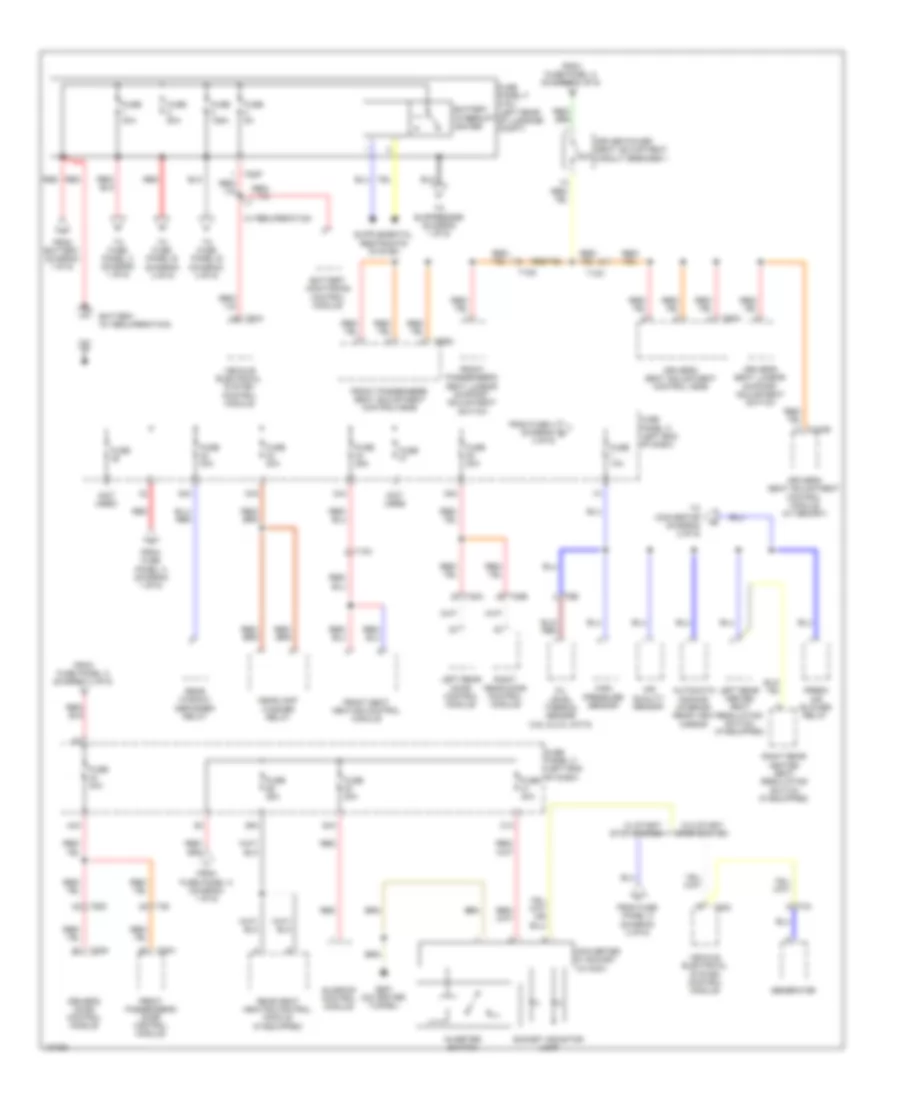 Power Distribution Wiring Diagram 2 of 6 for Volkswagen CC Lux 2013