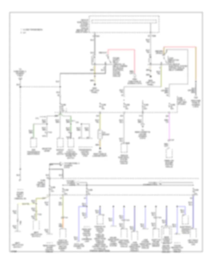 Power Distribution Wiring Diagram 3 of 6 for Volkswagen CC Lux 2013