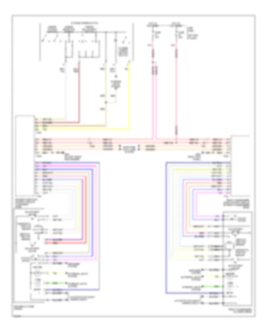 Power Mirrors Wiring Diagram for Volkswagen CC Lux 2013