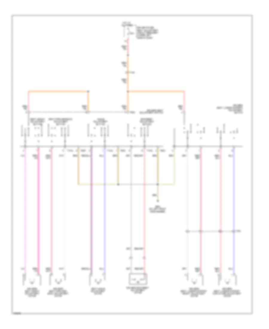 Driver Power Seat Wiring Diagram for Volkswagen CC Lux 2013