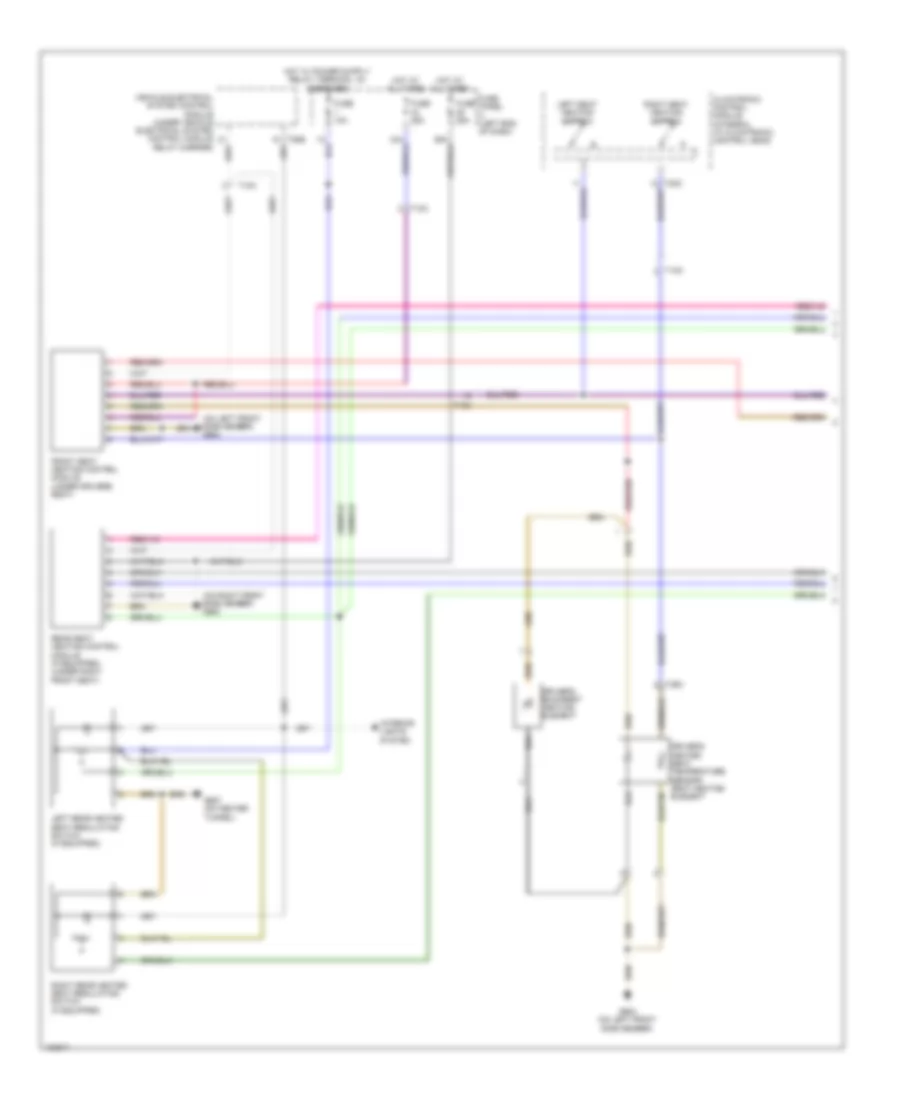 Heated Seats Wiring Diagram 1 of 2 for Volkswagen CC Lux 2013