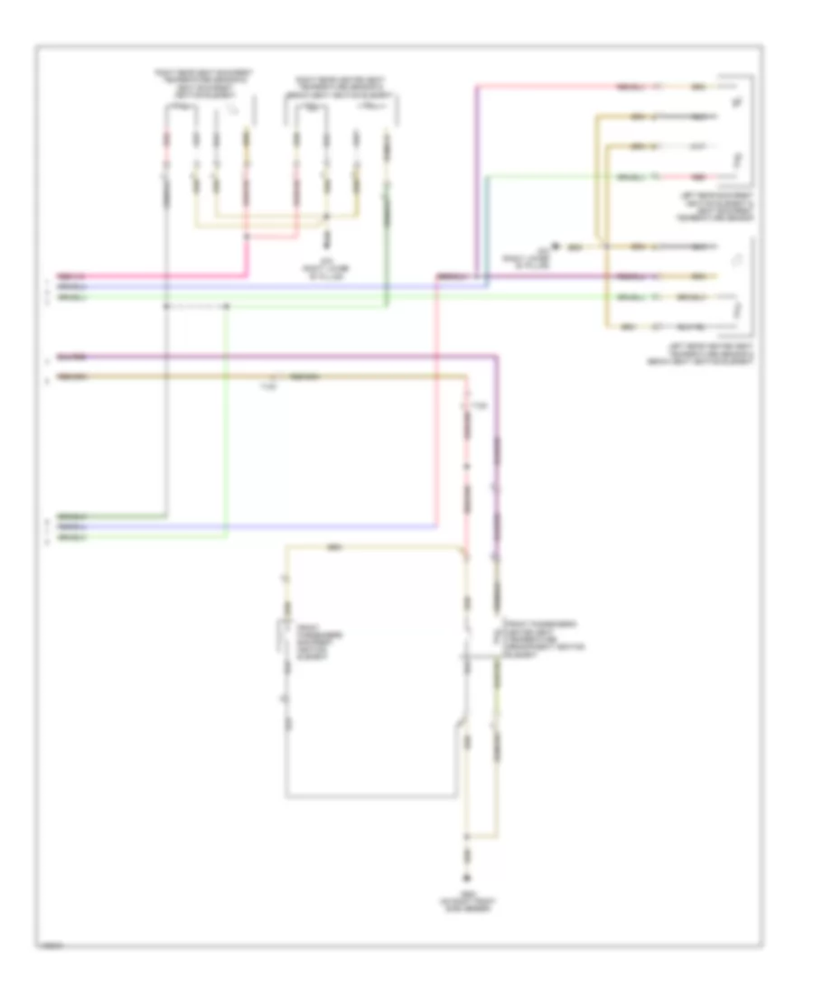 Heated Seats Wiring Diagram 2 of 2 for Volkswagen CC Lux 2013