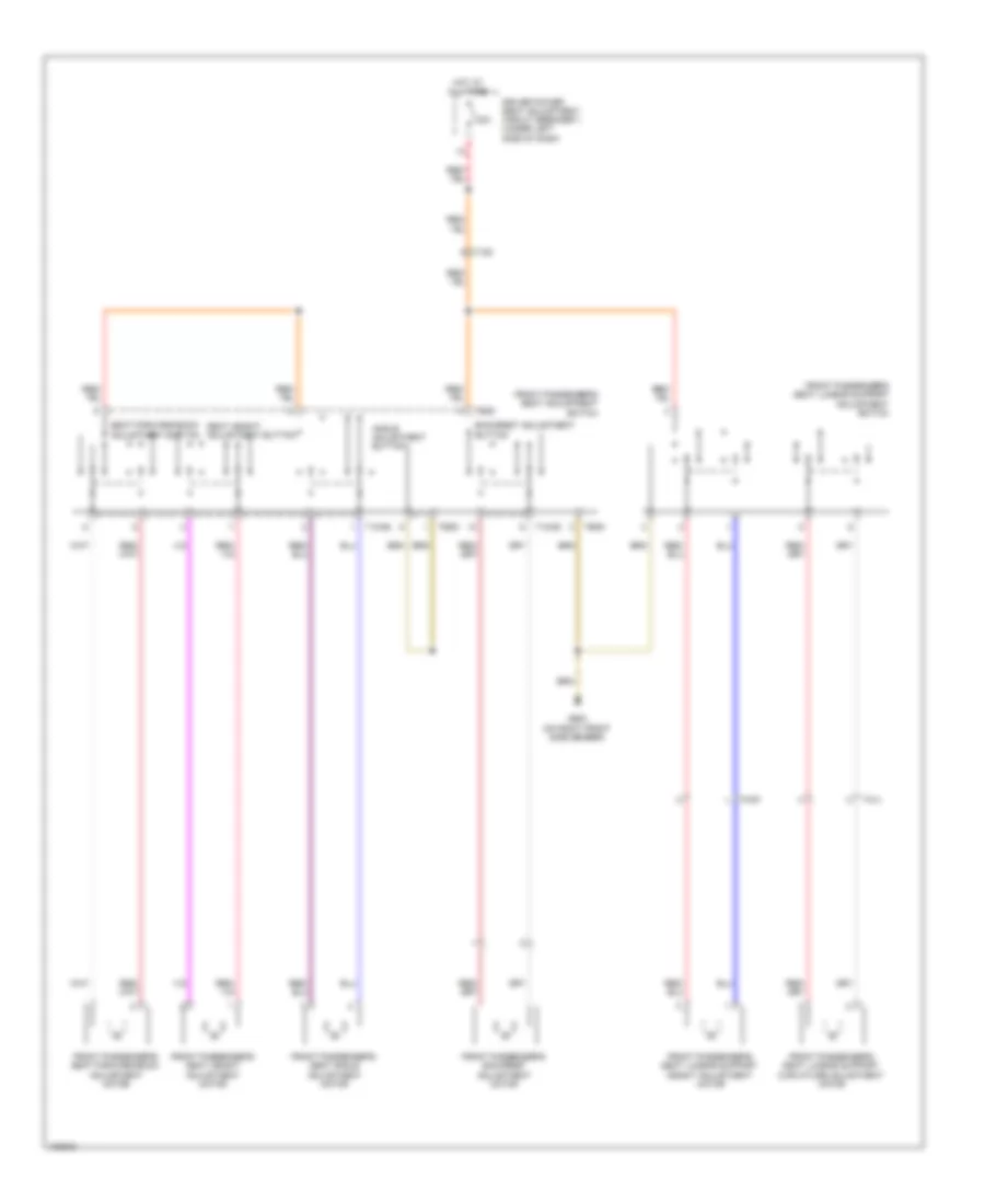 Passenger Power Seat Wiring Diagram for Volkswagen CC Lux 2013