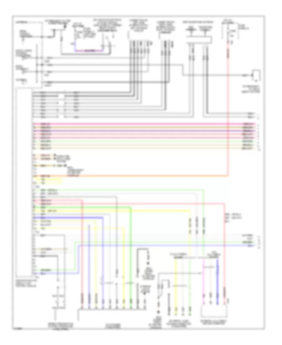 Radio Wiring Diagram with Navigation without Amplifier 1 of 2 for Volkswagen CC Lux 2013