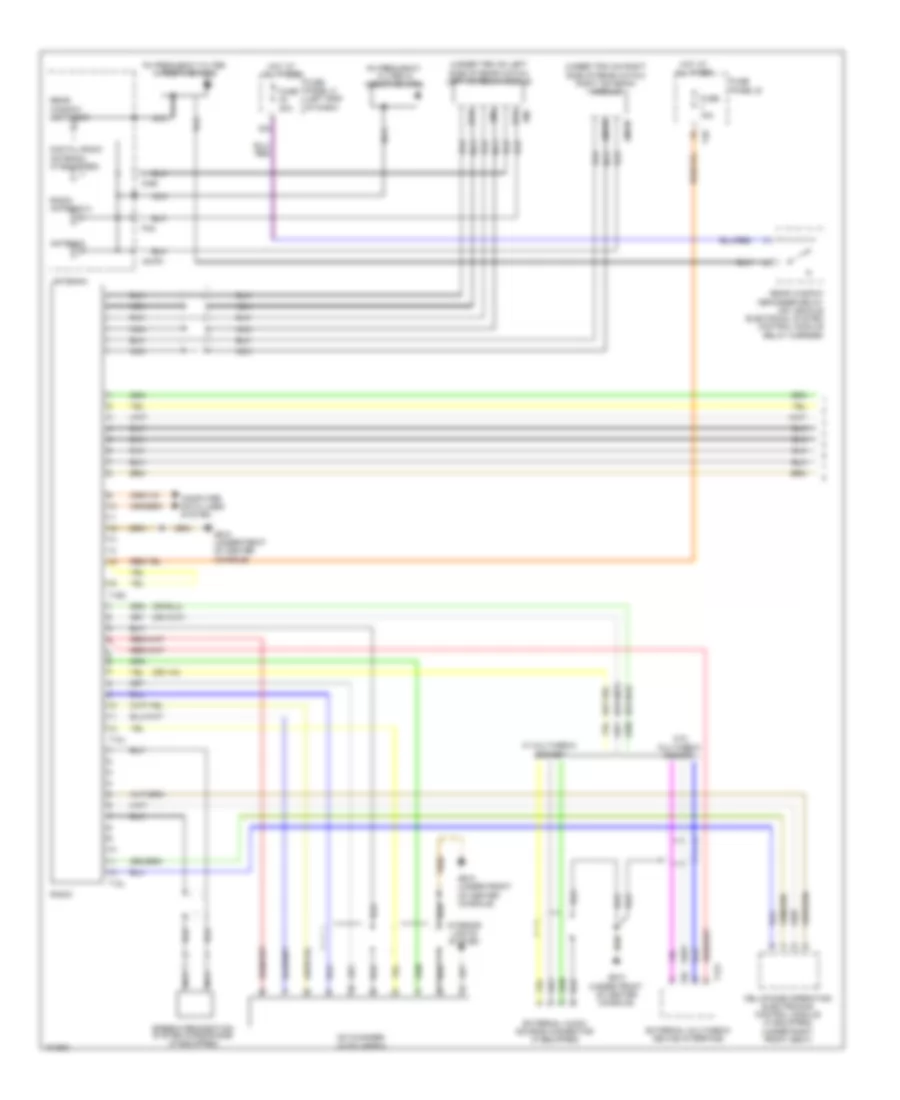 Radio Wiring Diagram without Navigation with Amplifier 1 of 2 for Volkswagen CC Lux 2013