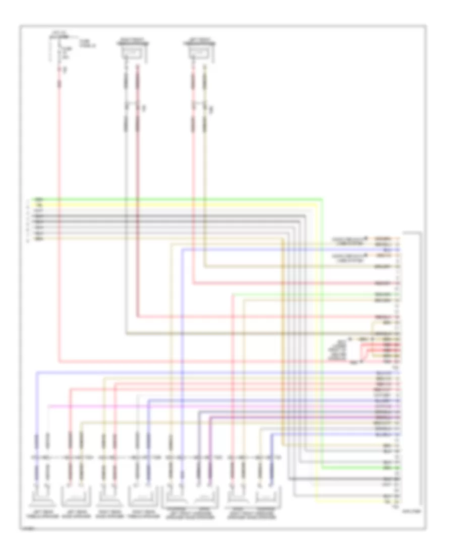 Radio Wiring Diagram without Navigation with Amplifier 2 of 2 for Volkswagen CC Lux 2013