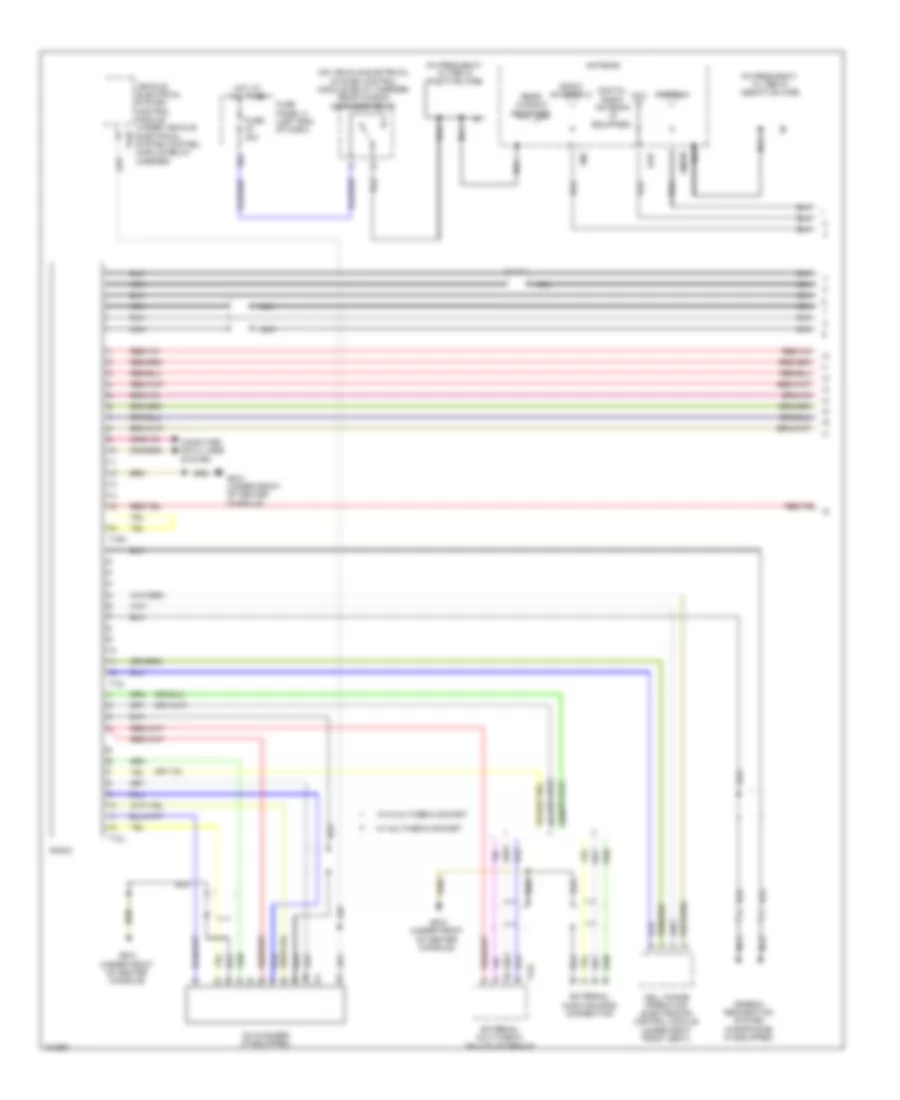 Radio Wiring Diagram without Navigation without Amplifier 1 of 2 for Volkswagen CC Lux 2013