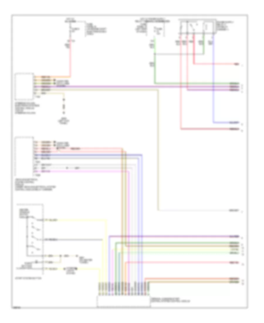 3 6L Starting Wiring Diagram with Access Start Authorization 1 of 2 for Volkswagen CC Lux 2013