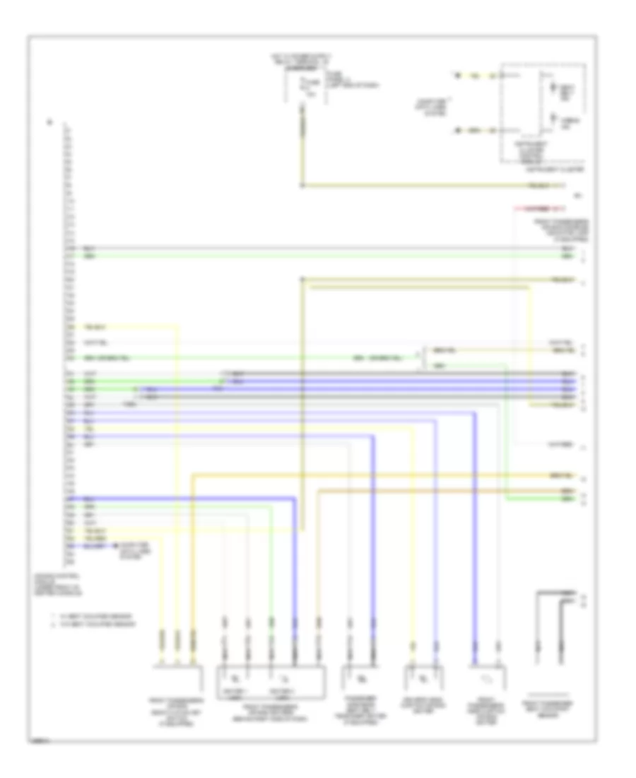 Supplemental Restraints Wiring Diagram with Rear Side Air Bag 1 of 3 for Volkswagen CC Lux 2013