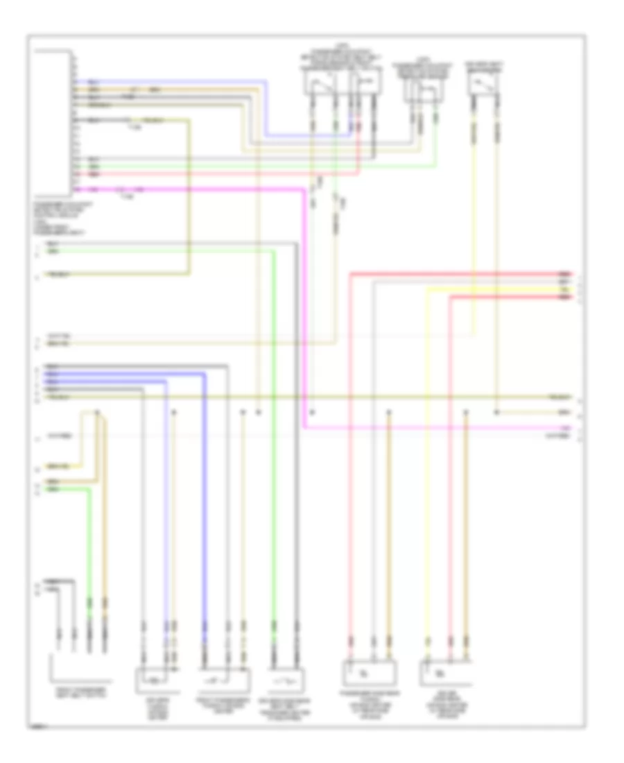 Supplemental Restraints Wiring Diagram with Rear Side Air Bag 2 of 3 for Volkswagen CC Lux 2013