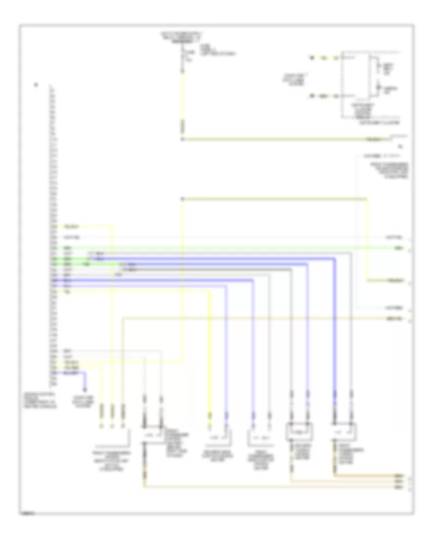 Supplemental Restraints Wiring Diagram without Rear Side Air Bag 1 of 2 for Volkswagen CC Lux 2013