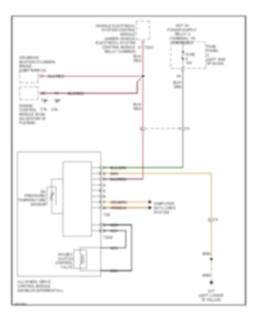 AWD Wiring Diagram for Volkswagen CC Lux 2013