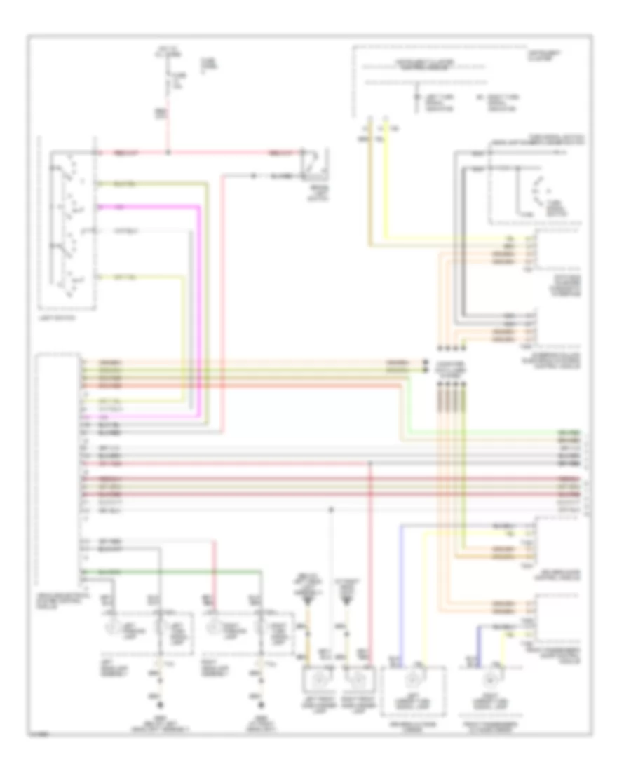 Exterior Lamps Wiring Diagram 1 of 2 for Volkswagen Jetta Value Edition 2006