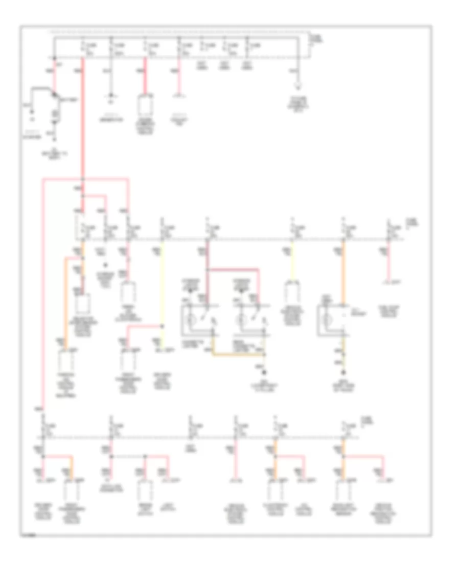 2.0L, Power Distribution Wiring Diagram (1 of 3) for Volkswagen Jetta Value Edition 2006