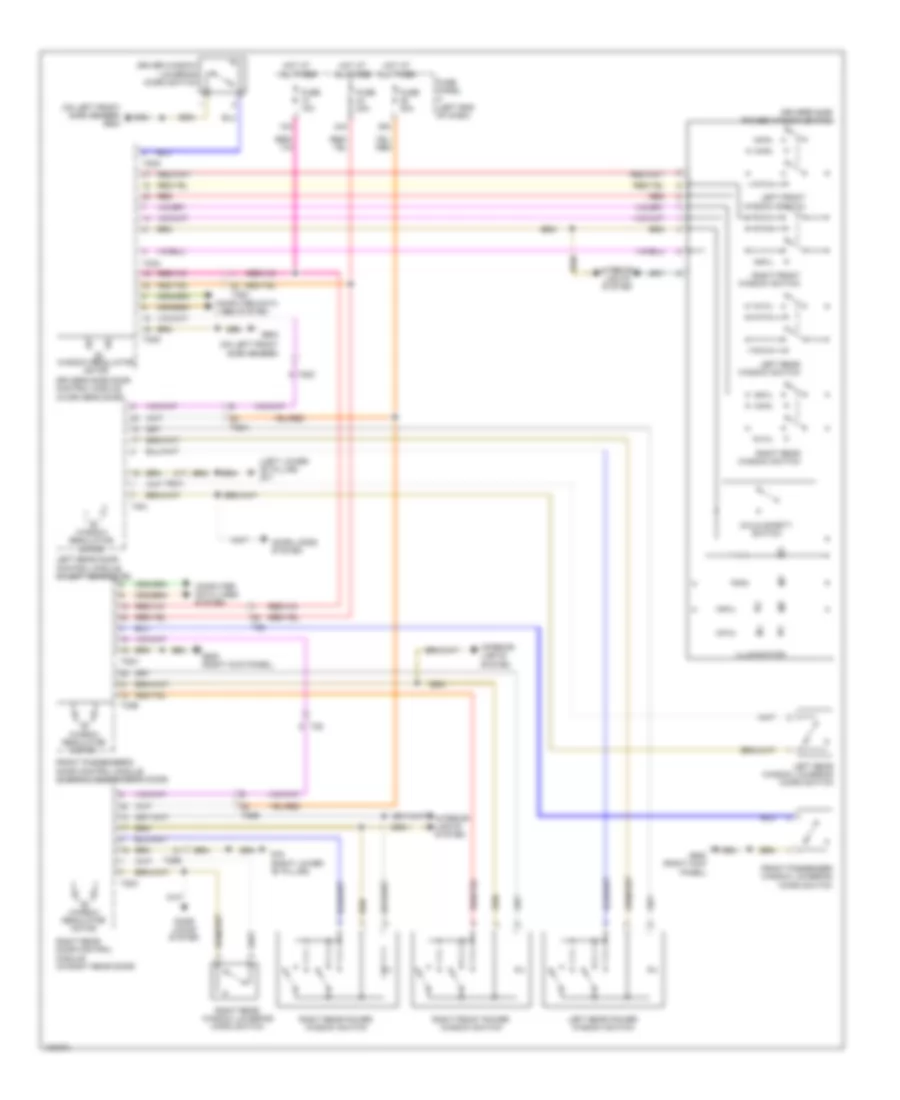 Power Windows Wiring Diagram for Volkswagen CC R Line 2013