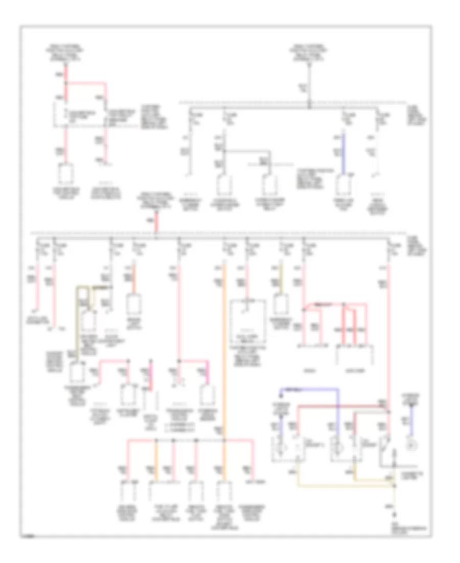 Power Distribution Wiring Diagram (3 of 4) for Volkswagen New Beetle 2.5 2006