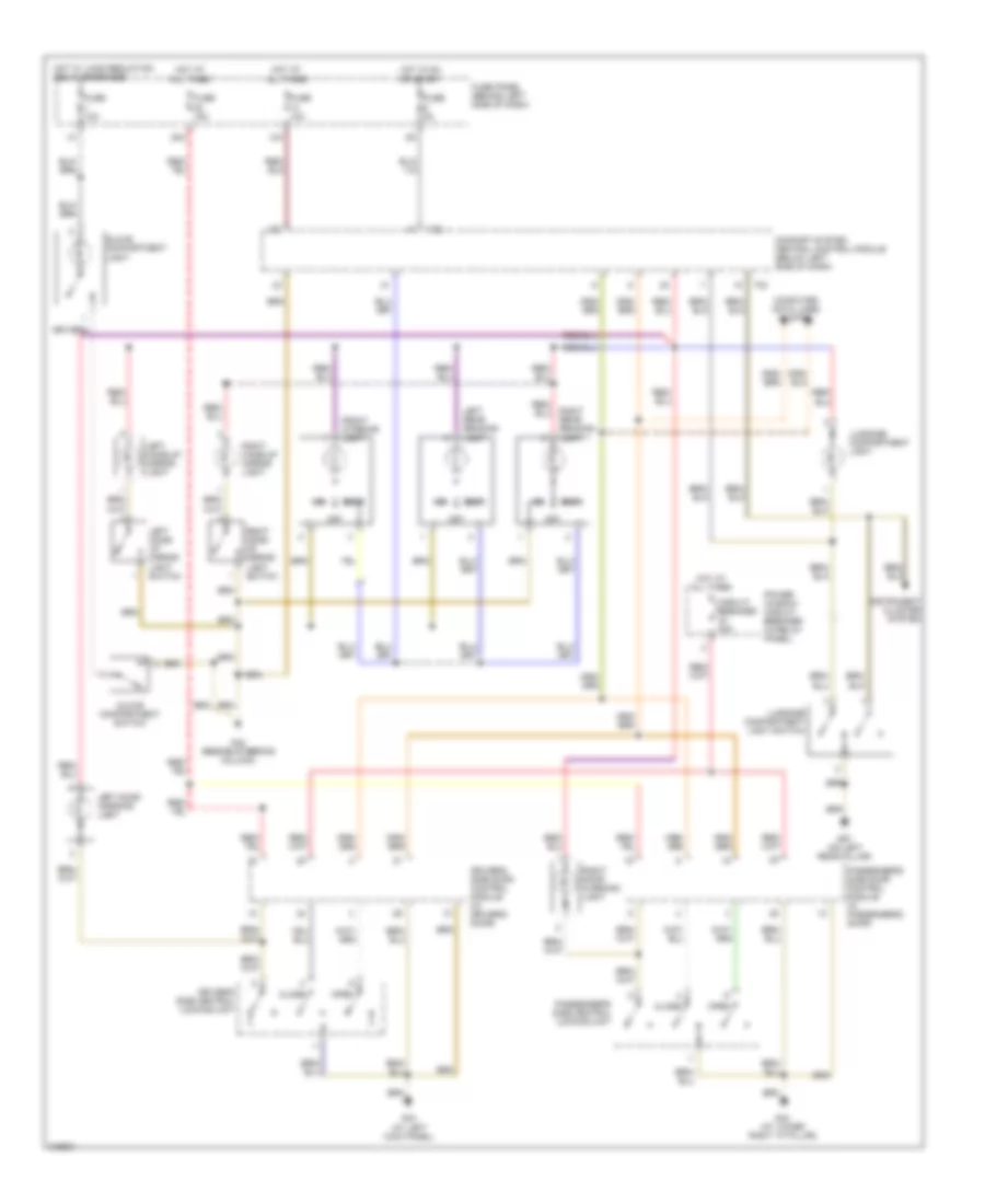 Courtesy Lamps Wiring Diagram Except Convertible for Volkswagen New Beetle TDI 2006