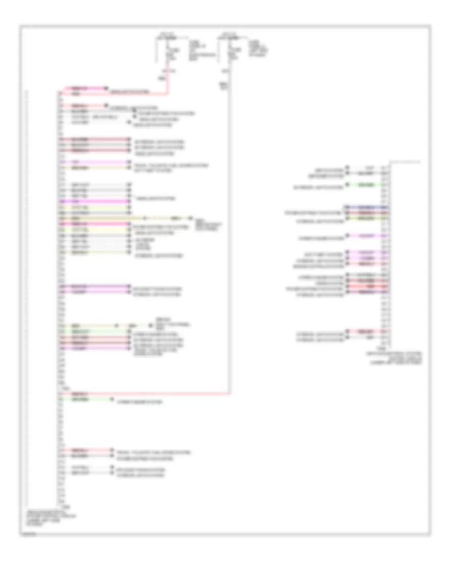 Vehicle Electrical System Control Module Wiring Diagram 1 of 2 for Volkswagen Eos Executive 2013