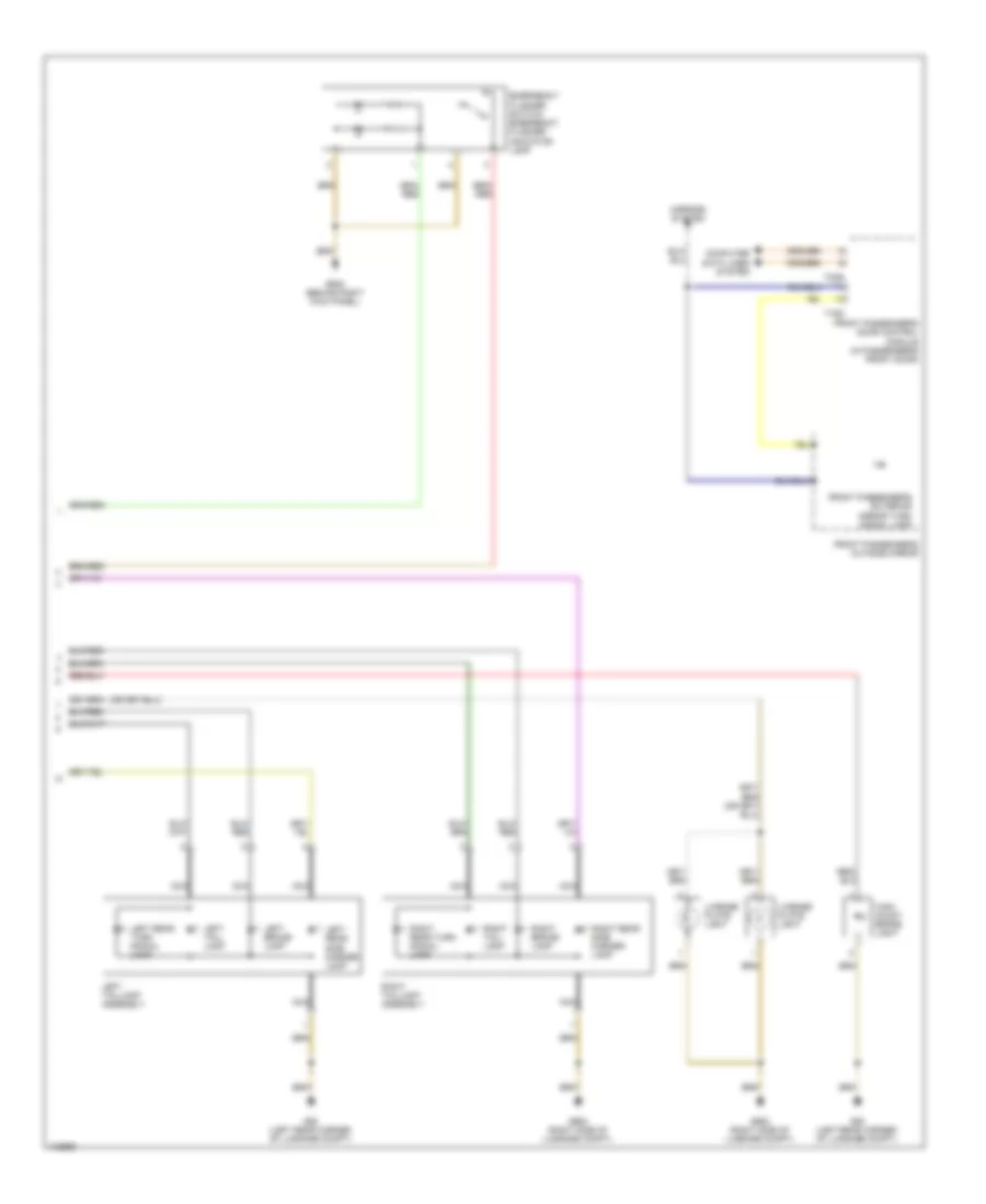 Exterior Lamps Wiring Diagram (3 of 3) for Volkswagen Eos Executive 2013