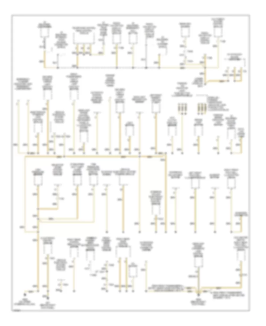 Ground Distribution Wiring Diagram (2 of 3) for Volkswagen Eos Executive 2013