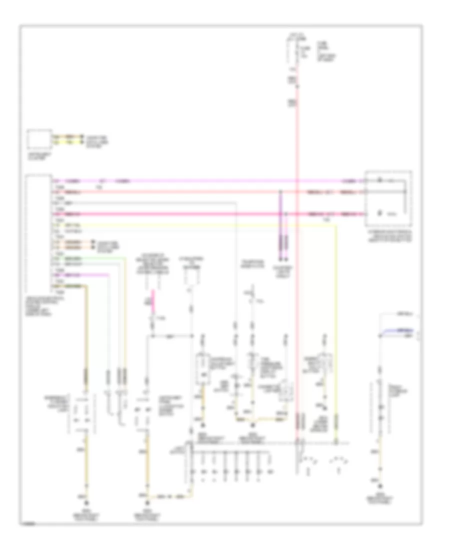 Instrument Illumination Wiring Diagram 1 of 2 for Volkswagen Eos Executive 2013
