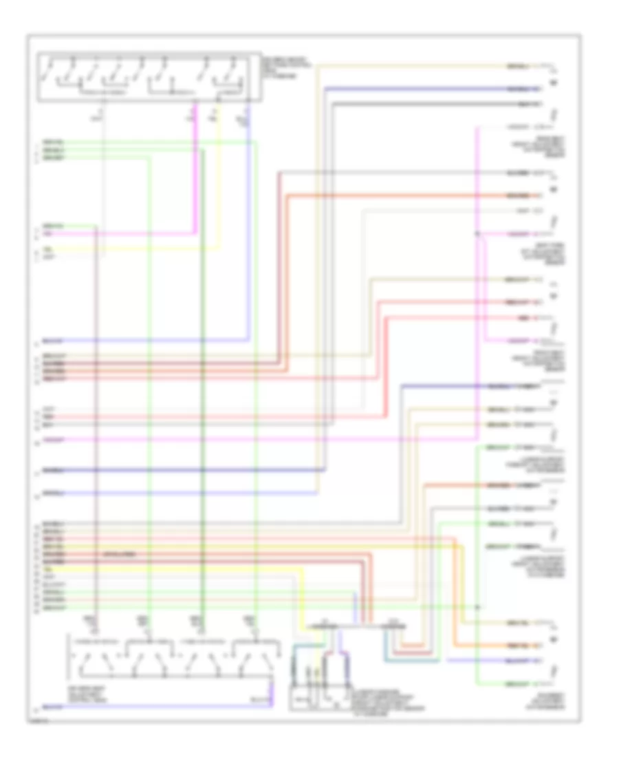 Memory Systems Wiring Diagram (2 of 2) for Volkswagen Passat 2.0T 2006