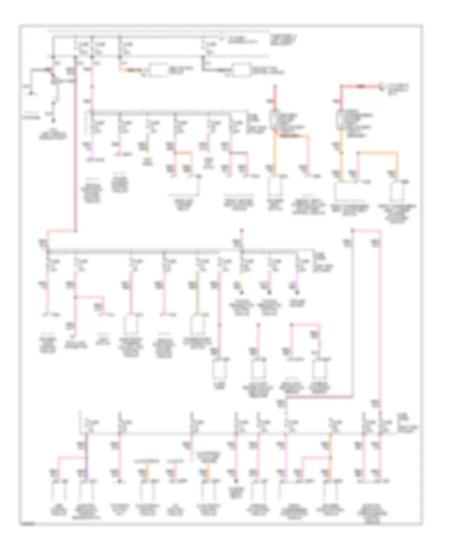 2 0L Power Distribution Wiring Diagram Early Production 1 of 4 for Volkswagen Passat 2 0T 2006