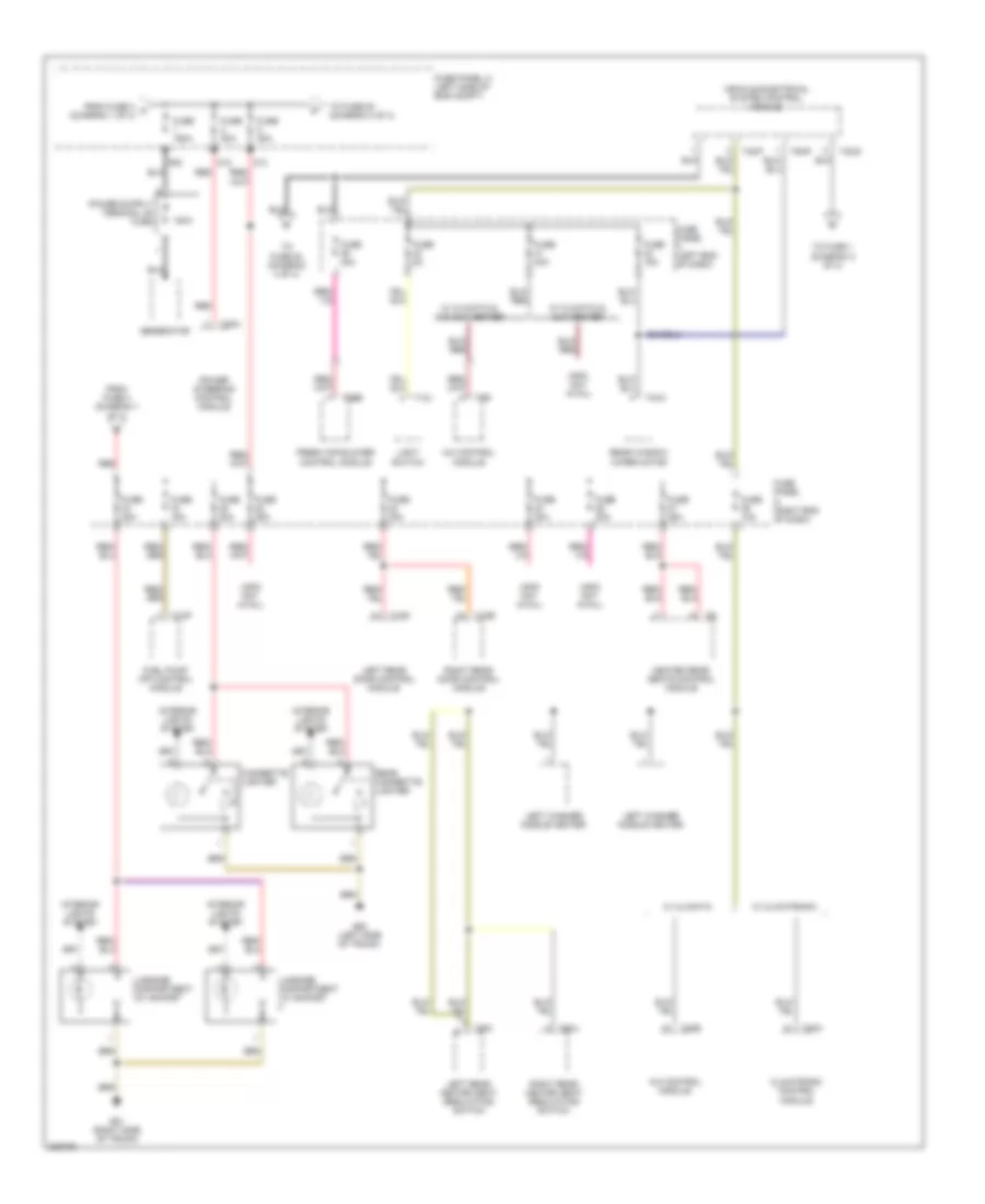 2.0L, Power Distribution Wiring Diagram, Early Production (2 of 4) for Volkswagen Passat 2.0T 2006