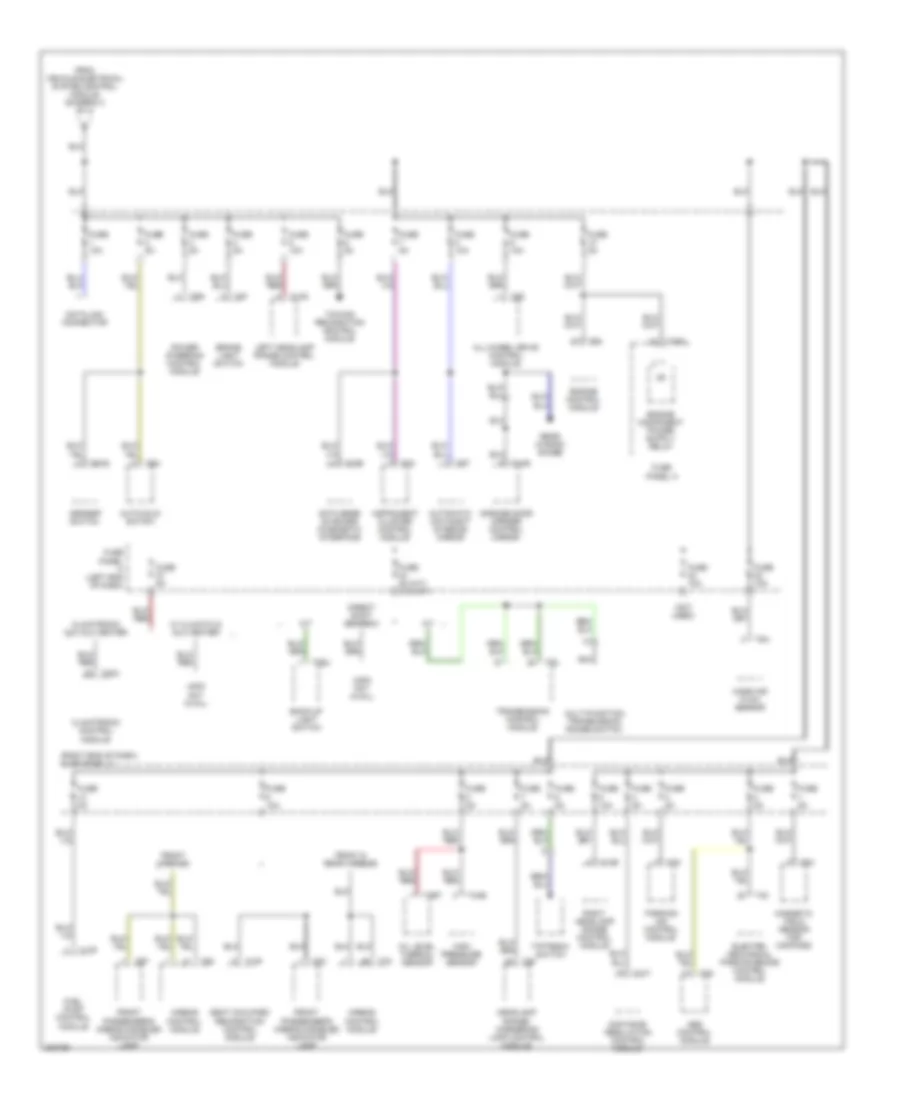 2 0L Power Distribution Wiring Diagram Early Production 3 of 4 for Volkswagen Passat 2 0T 2006