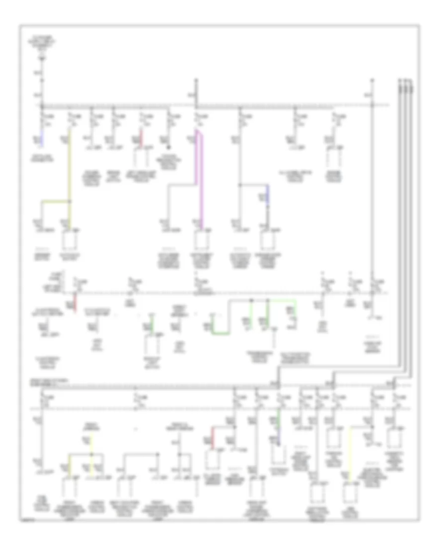 2.0L, Power Distribution Wiring Diagram, Late Production (3 of 4) for Volkswagen Passat 2.0T 2006
