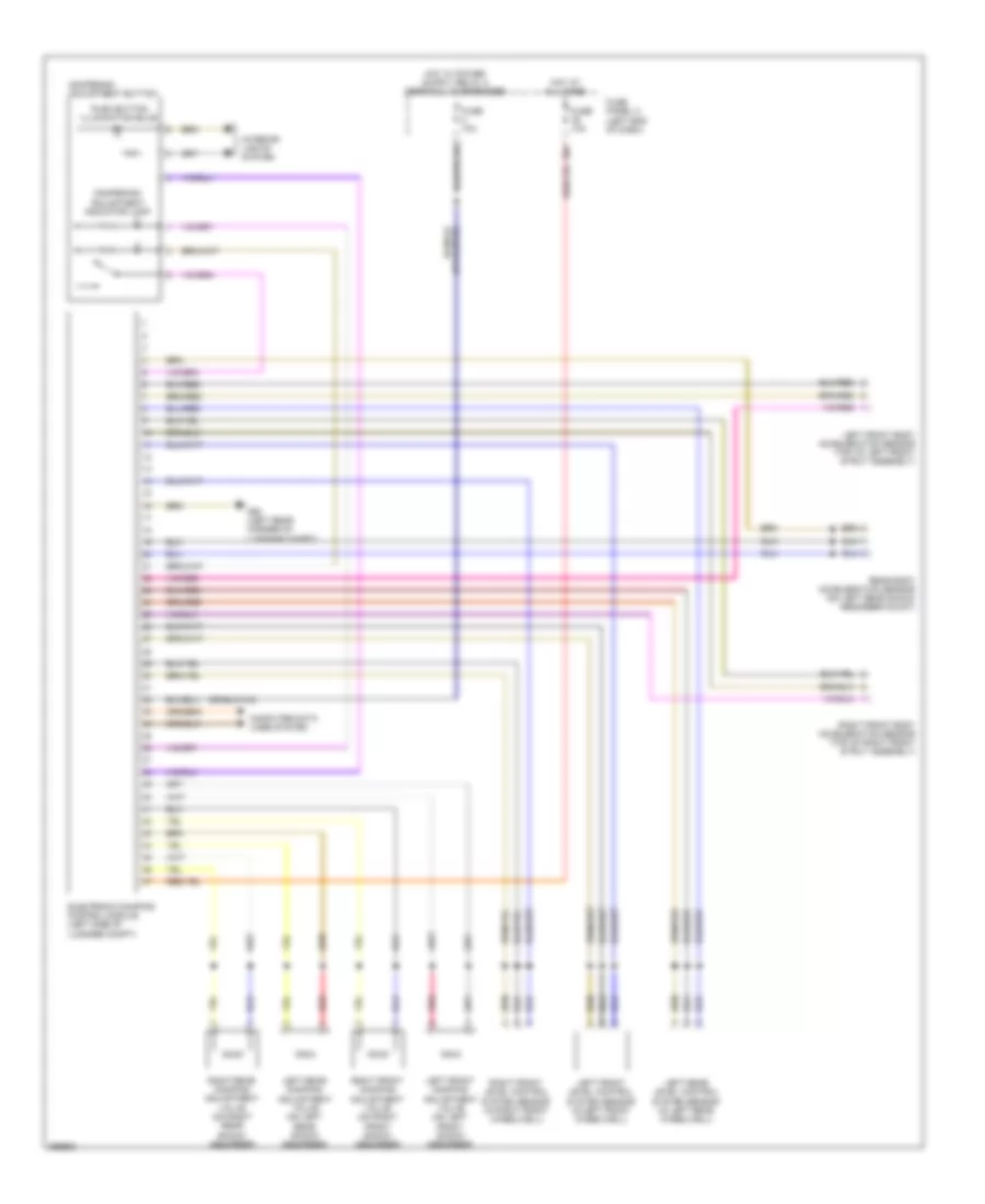 Electronic Suspension Wiring Diagram for Volkswagen Eos Komfort 2013