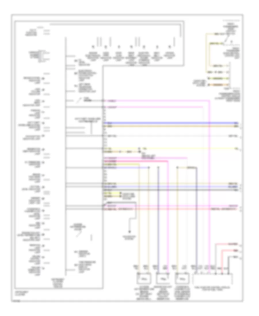 Instrument Cluster Wiring Diagram 1 of 2 for Volkswagen Eos Komfort 2013