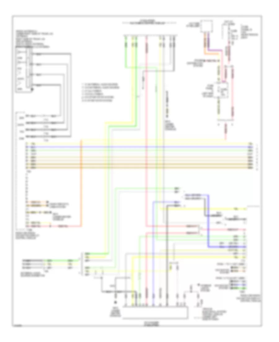 Navigation Wiring Diagram, with Amplifier (1 of 2) for Volkswagen Eos Komfort 2013