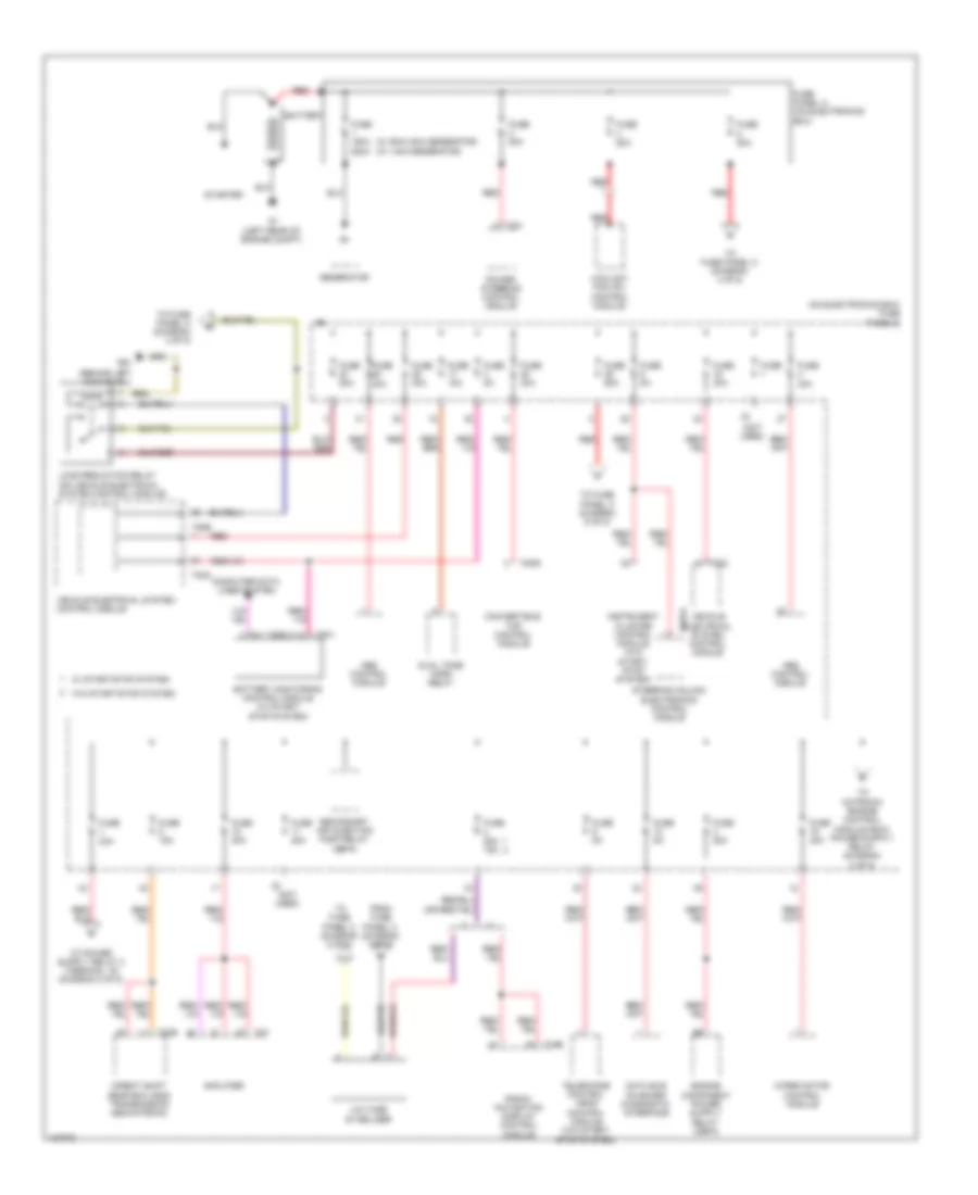 Power Distribution Wiring Diagram 1 of 5 for Volkswagen Eos Komfort 2013