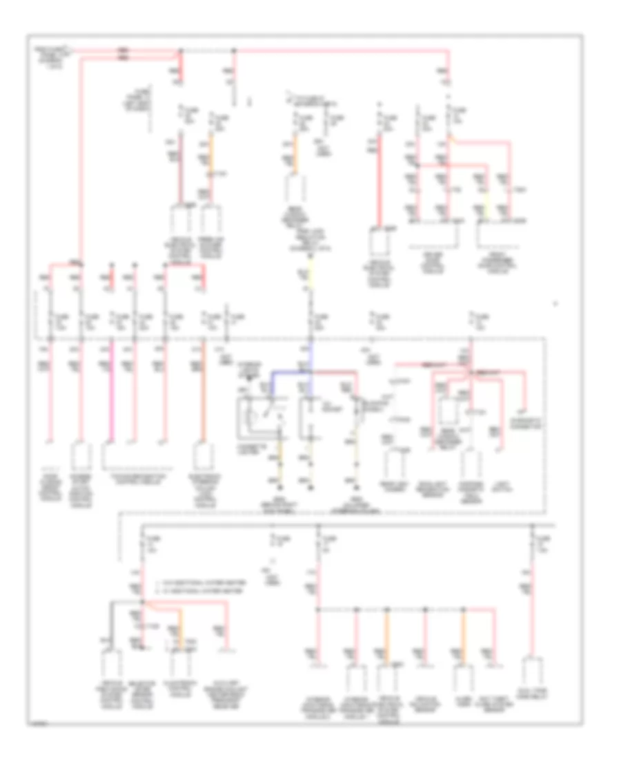 Power Distribution Wiring Diagram (4 of 5) for Volkswagen Eos Komfort 2013